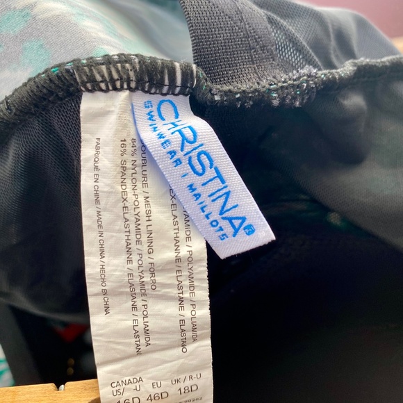 Christina Tankini Top, Size 16D, EUC - Picture 9 of 9